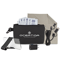 10 pcs Charging Kit in Black Mesh Zipper Pouch